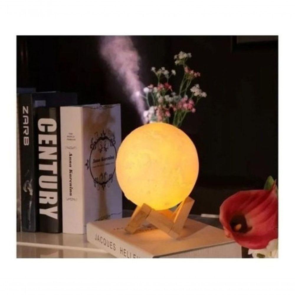 Umidificador De Ar Lua Aroma óleo Essencial Usb 880 Ml - 2