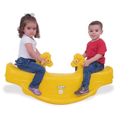 Gangorra Infantil Cavalinho Amarelo Com Som Xalingo