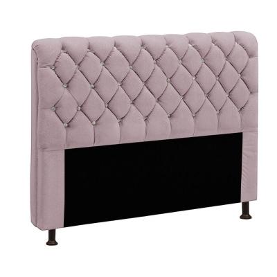 Cabeceira Estofada Fernanda 0,90 Solteiro Veludo - Star Confort Rose