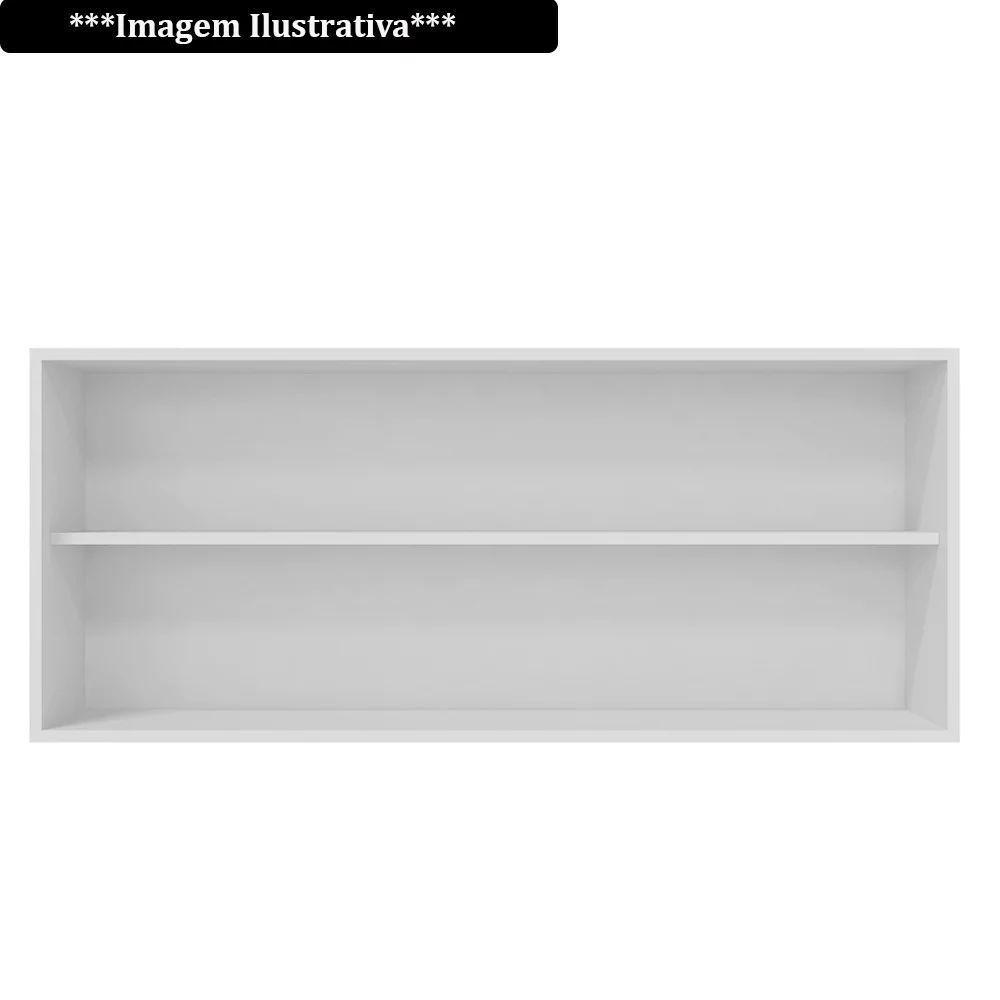 Armário Aéreo 3 Portas 120cm Debora Branco Fosco - Pallazio - 4