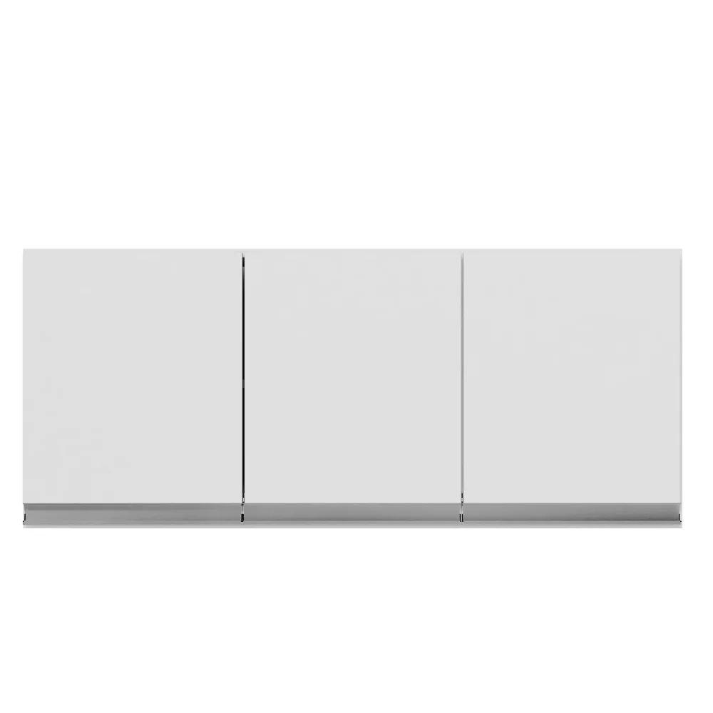 Armário Aéreo 3 Portas 120cm Debora Branco Fosco - Pallazio - 5