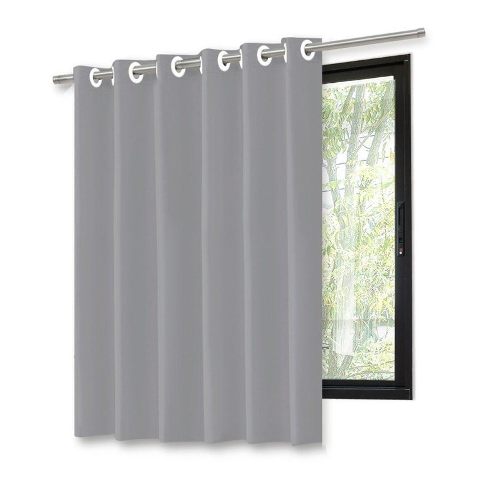 Cortina Blackout Pelicula Com Ilhos - 140x140cm - 1