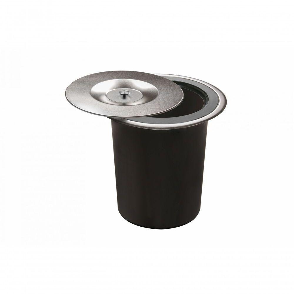 Lixeira De Embutir 5l Inox Acetinado Com Balde Plástico - Debacco - 1