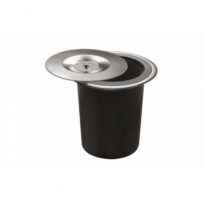 Lixeira De Embutir 5l Inox Acetinado Com Balde Plástico - Debacco