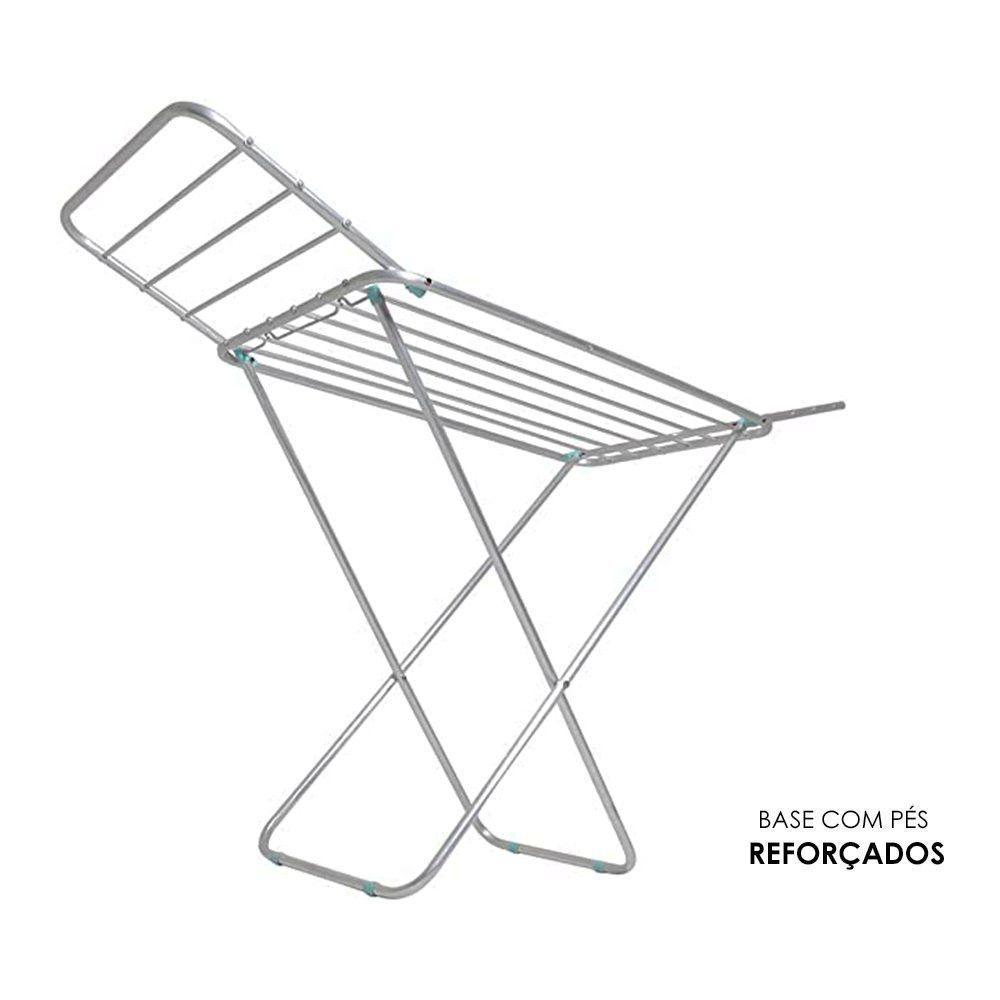 Varal De Alumínio Retrátil De Chão Com Abas - 4