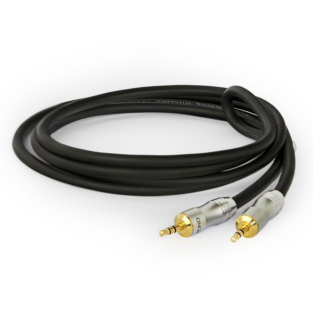 Cabo P2 Para P2 Estereo Macho Profissional - 4 Metros - 1