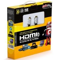 Cabo Hdmi 2.0 Flat Desmontável 4k, Ultra Hd, 3d - 20 Metros - 2
