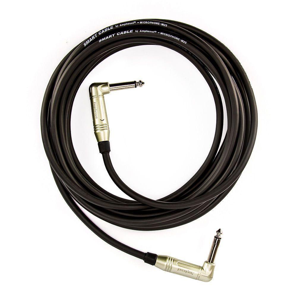 Cabo P10 X P10, L, 90º Graus, Mono Amphenol - 10 Metros - 1