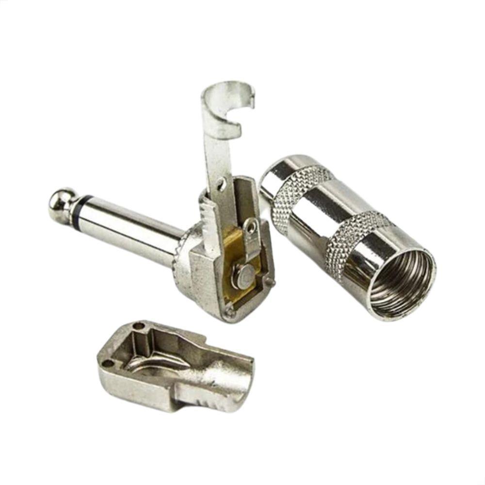 Plug Conector P10 90 Graus Mono - 4