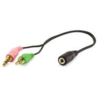 Cabo Headset Para Fone 2 P2 Macho Para 1 P2 - Fêmea - 1