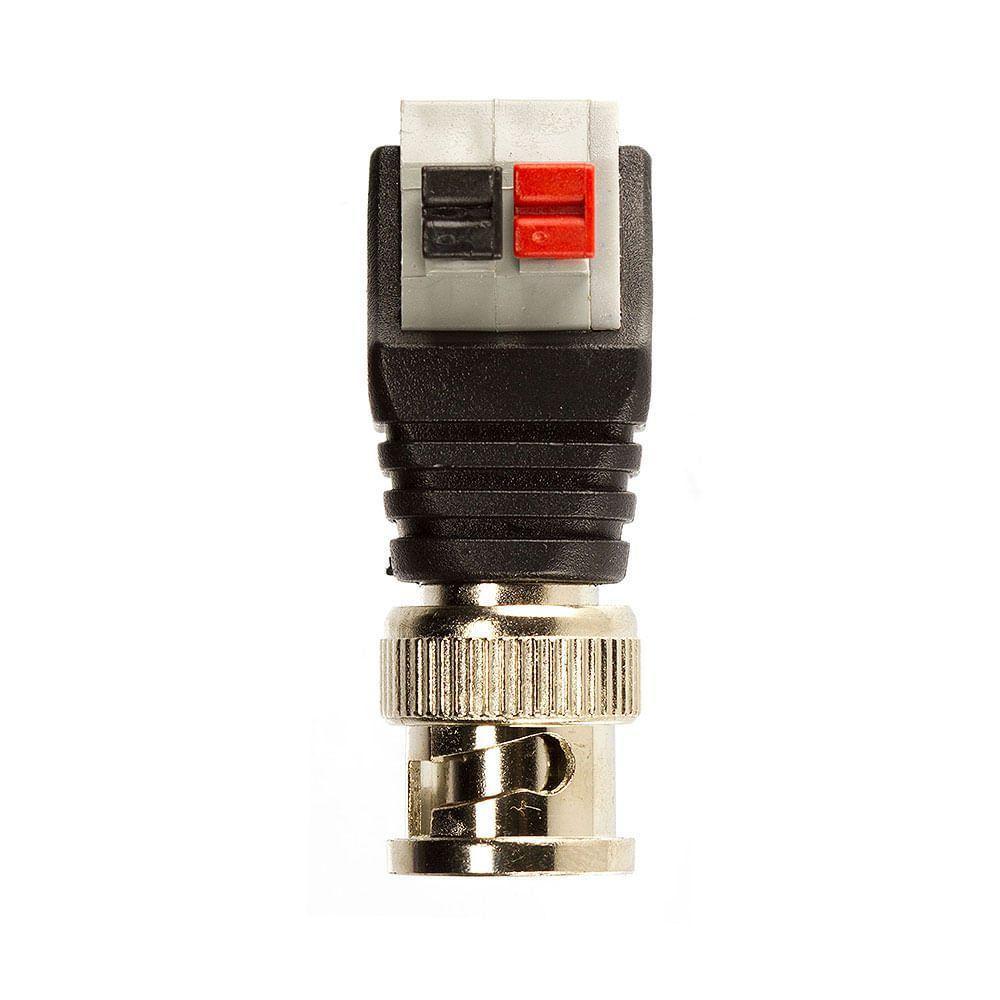 Adaptador Borne Pressão Plug Bnc - Macho - 4