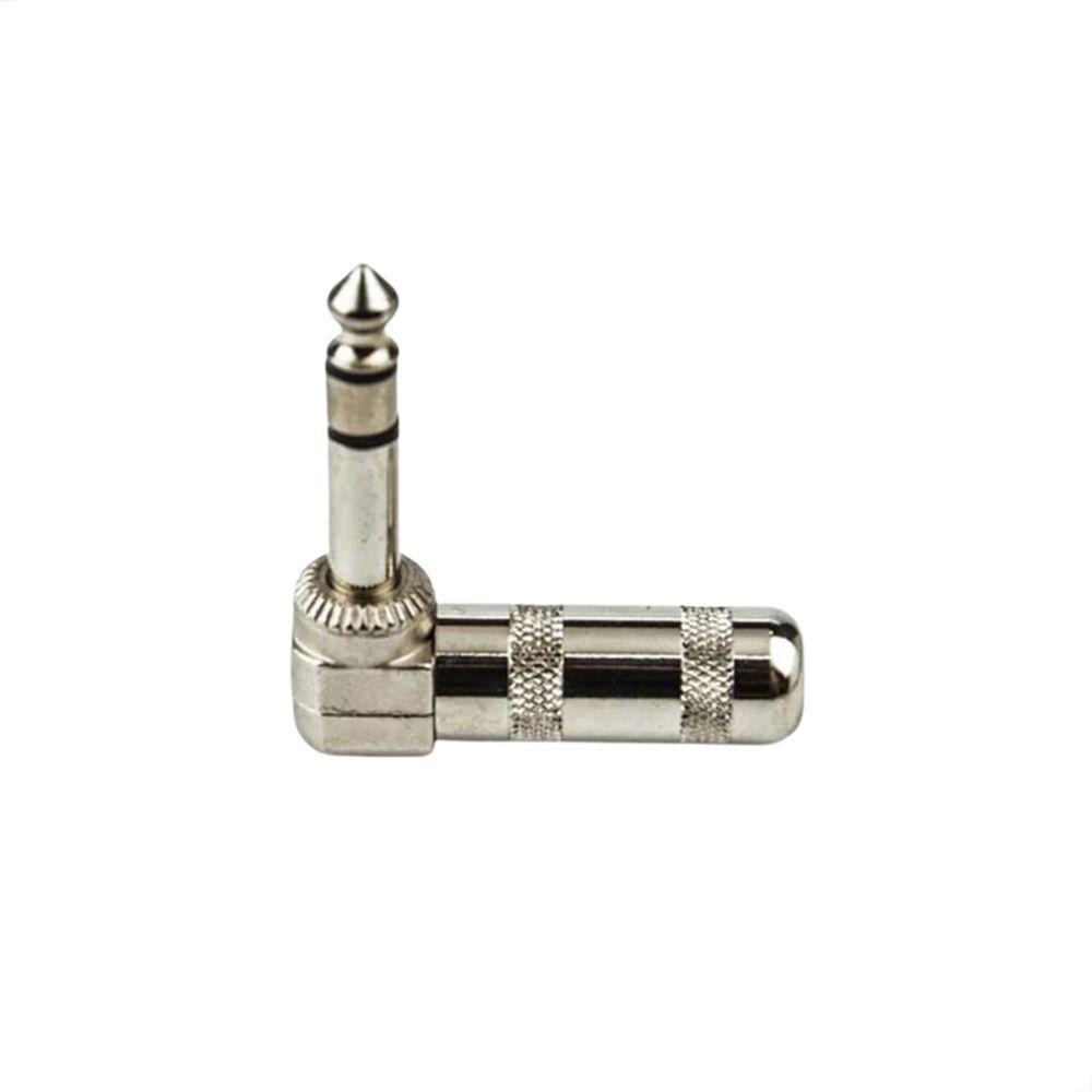 Plug Conector P10 90 Graus Estéreo - 1