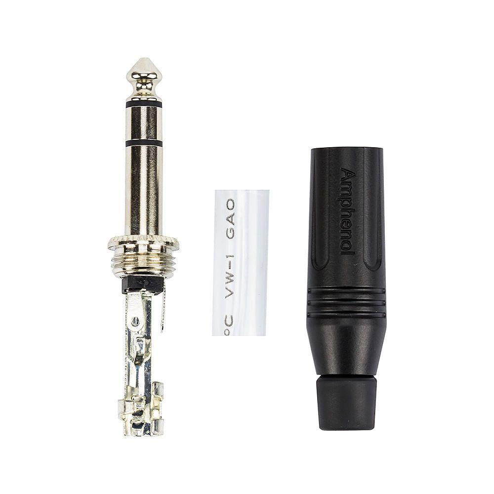 Cabo P10 Para P10 Estereo Amphenol Black - 5 Metros - 2