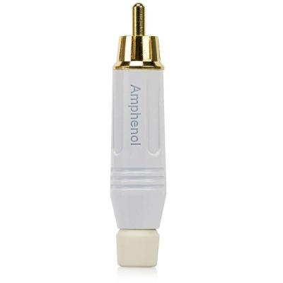 Plug Rca Macho Acpr-wht, Amphenol - Branco