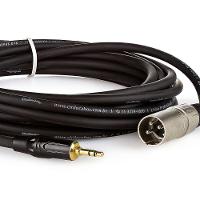 Cabo Profissional Xlr Macho Para P2 Macho Estereo - 45 Metros - 2