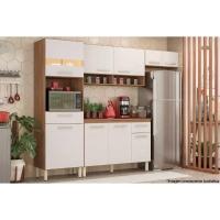 Balcão de Cozinha Dama 3 Portas e 1 Gaveta c/ Tampo 120cm Avena/Grafito - Demóbile - 5