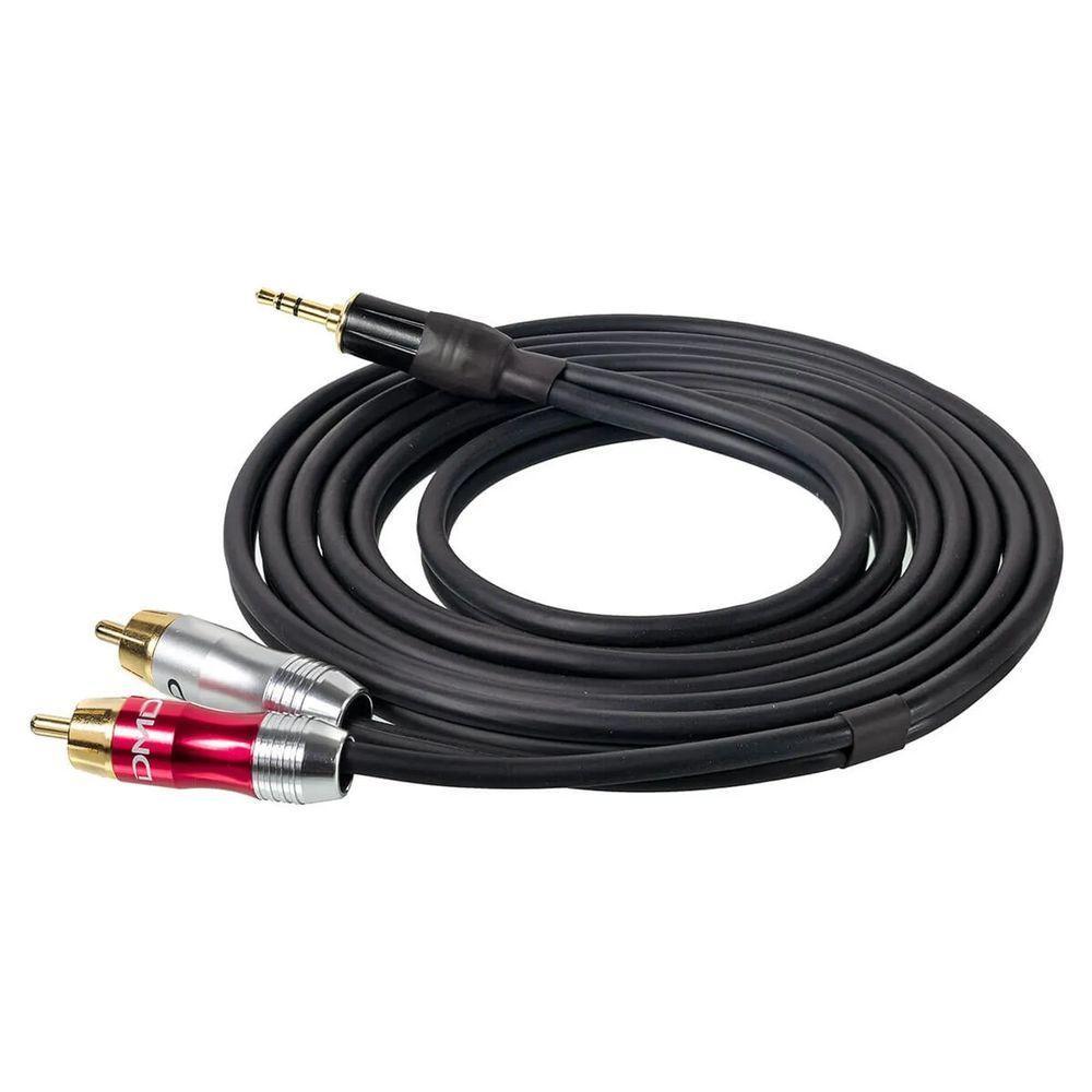 Cabo P2 Estereo Para 2 Rca Profissional - 20 Metros - 4