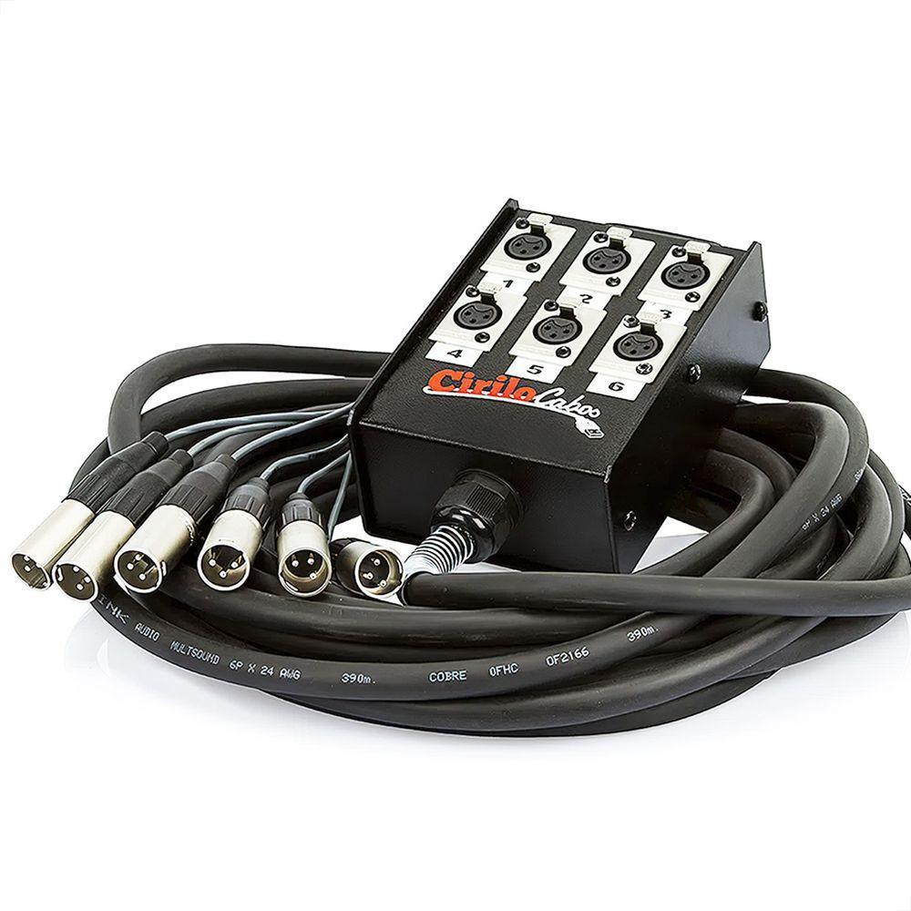 Medusa 6 Vias Montada Conectores Amphenol - 5 Metros - 1