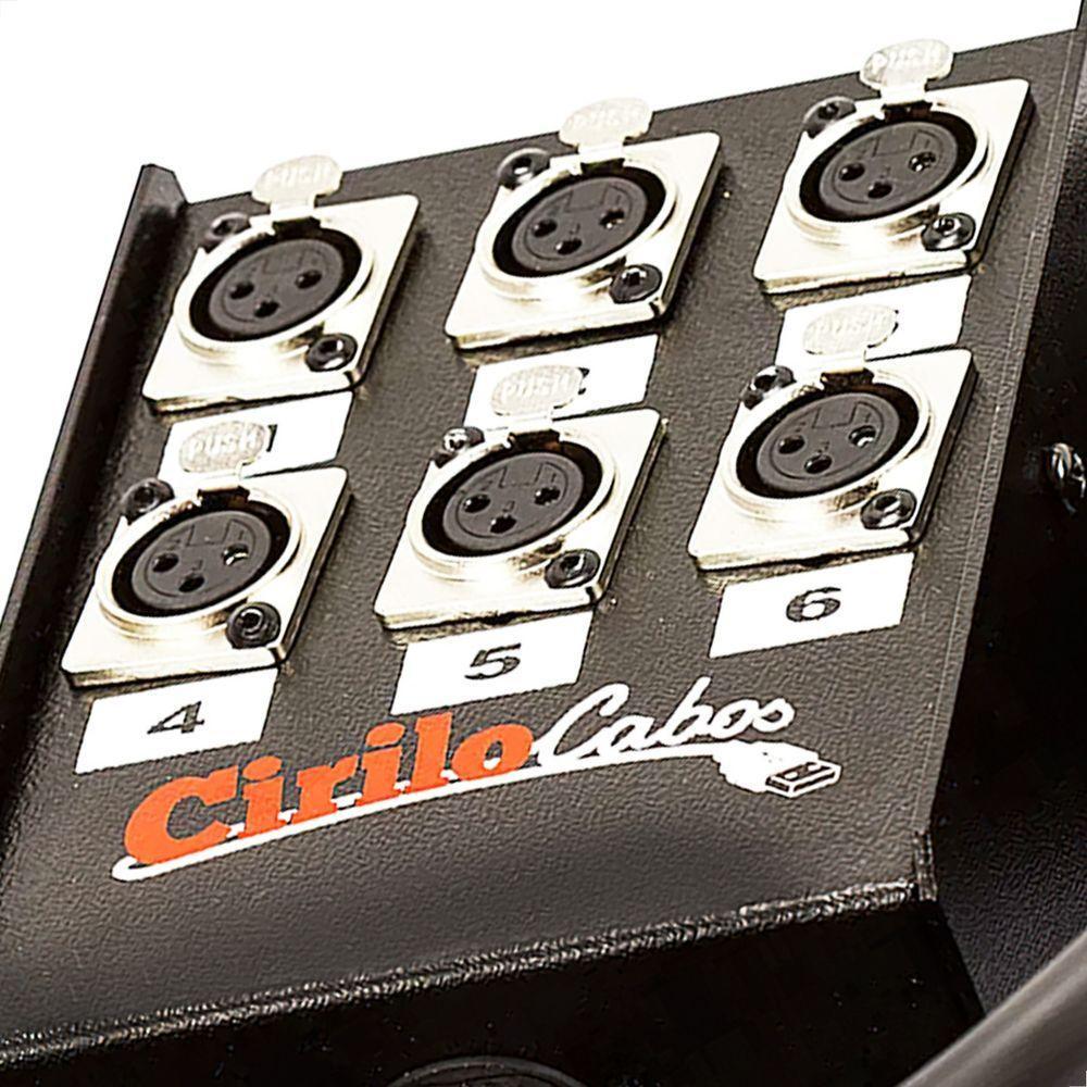 Medusa 6 Vias Montada Conectores Amphenol - 5 Metros - 6