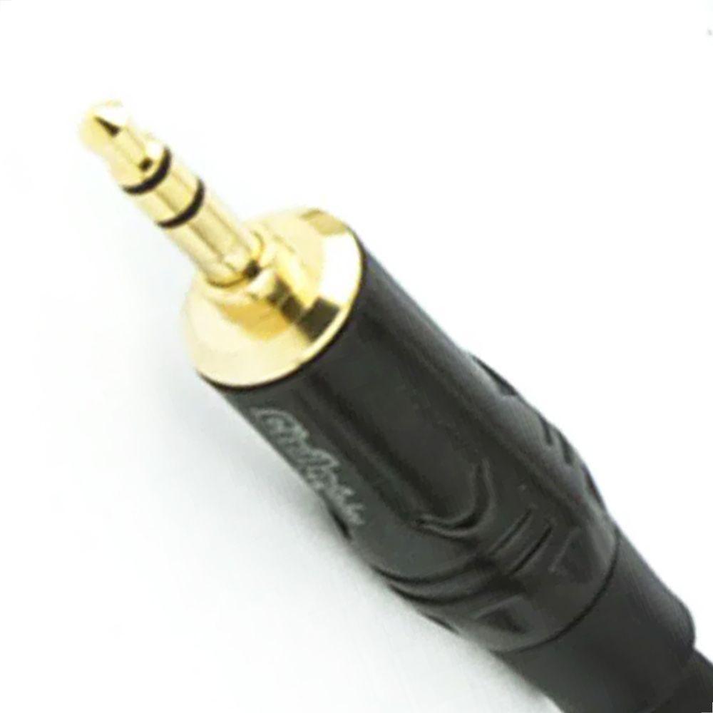 Cabo P2 90° Estereo - Para P2 Profissional Estereo - 1,5 Metro - 5