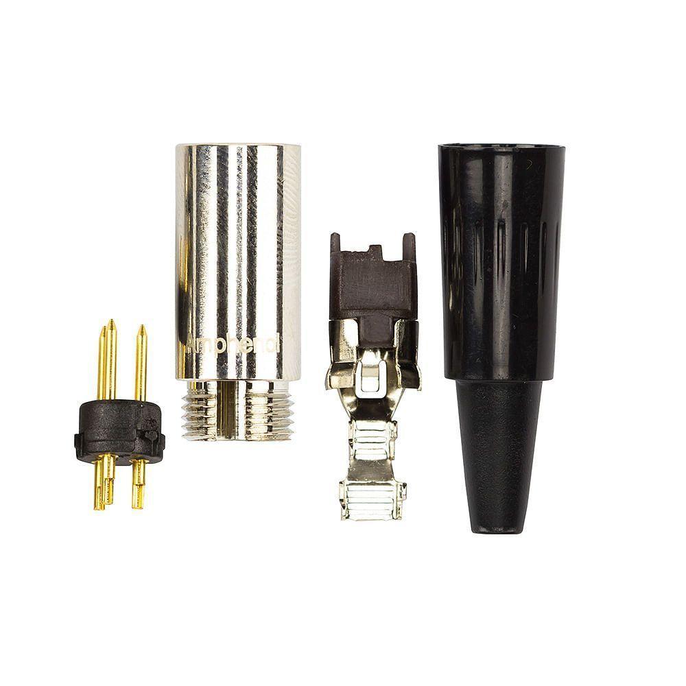 Conector Mini Plug Xlr Macho - Amphenol - 2