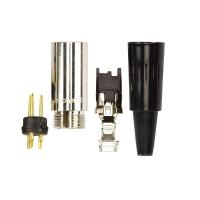 Conector Mini Plug Xlr Macho - Amphenol - 2