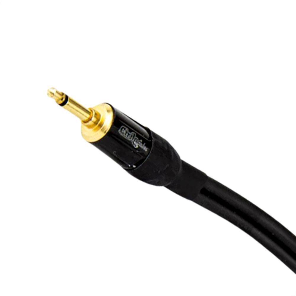 Cabo Adaptador P2 Mono Para 2 P2 Estereo 90° Graus - 20 Cm - 6