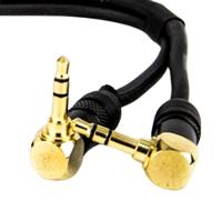 Cabo Adaptador P2 Mono Para 2 P2 Estereo 90° Graus - 20 Cm