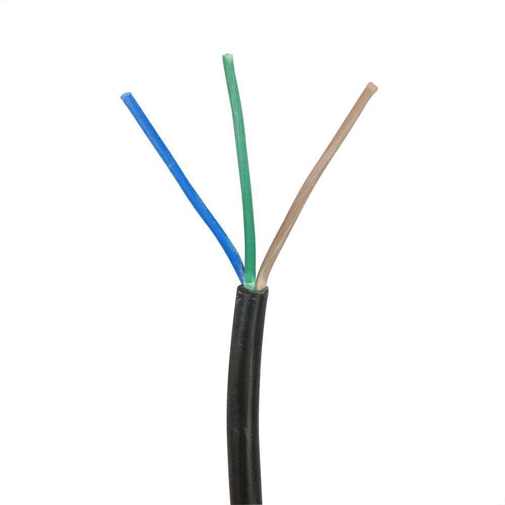 Cabo Pp 3x1,00 Mm Elétrico Flexível Preto - 3 Metros - 1