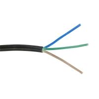 Cabo Pp 3x1,00 Mm Elétrico Flexível Preto - 3 Metros - 5