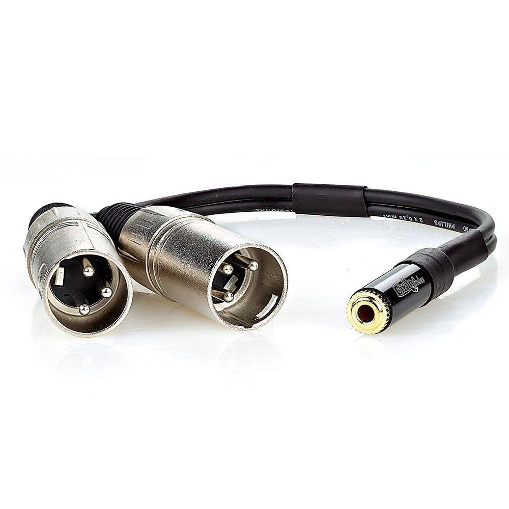 Cabo Adaptador P2 Femea Para 2 Xlr Macho - 2 Metros - 1