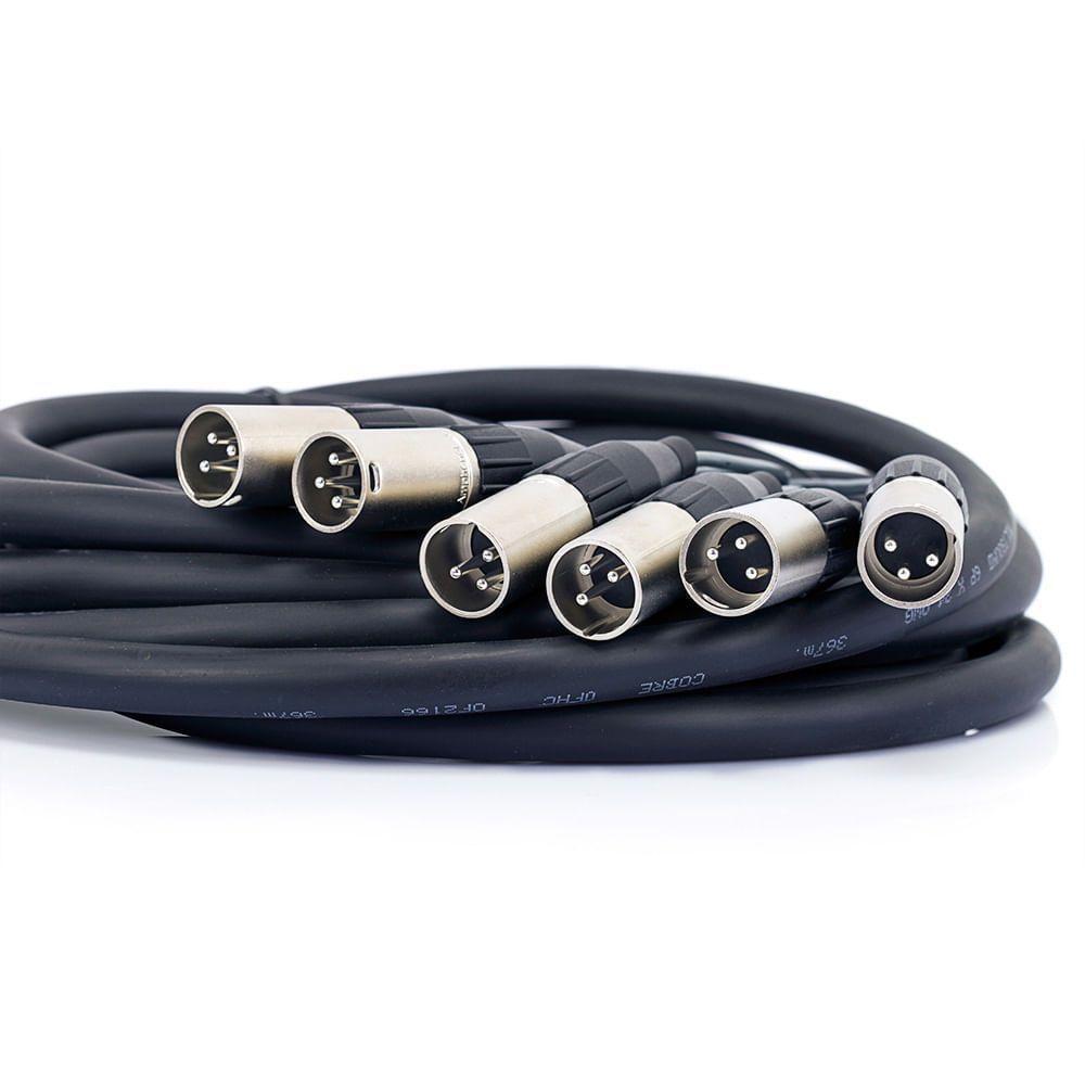 Multicabos Xlr 6 Vias Santo Angelo - 5 Metros - 3