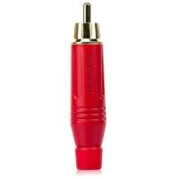 Plug Rca Macho Acpr-red, Amphenol - Vermelho - 1