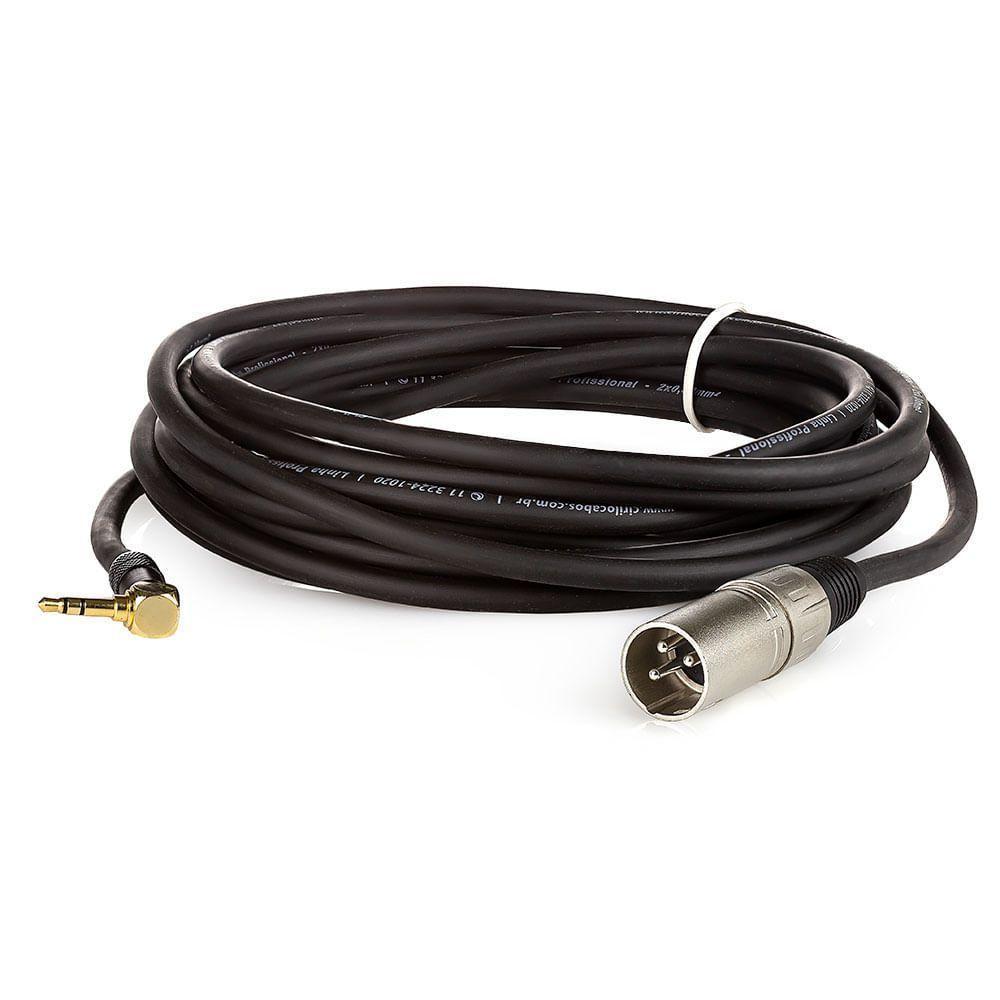 Cabo Profissional Xlr Macho Para P2 90 Graus Estereo - 40 Metros - 1