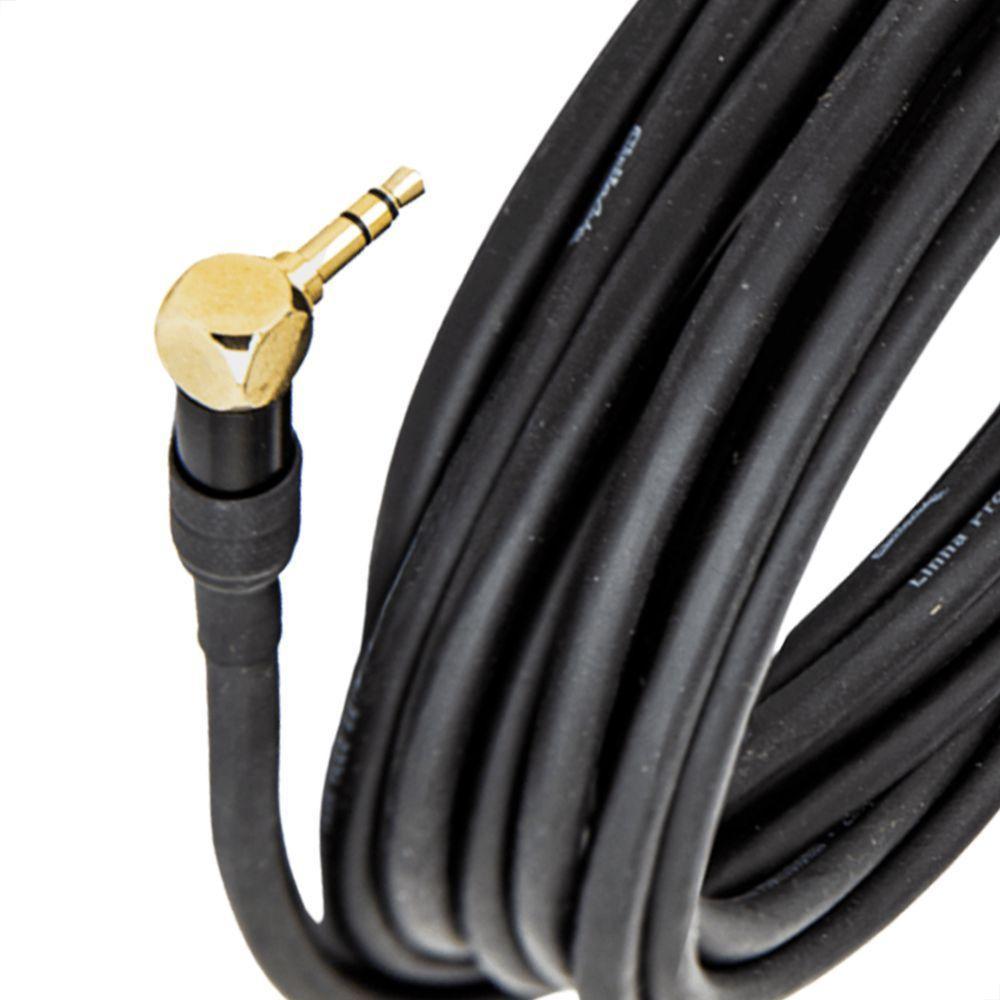 Cabo Adaptador P2 Estereo 90° Para P2 Estereo 90° - 8 Metros - 3