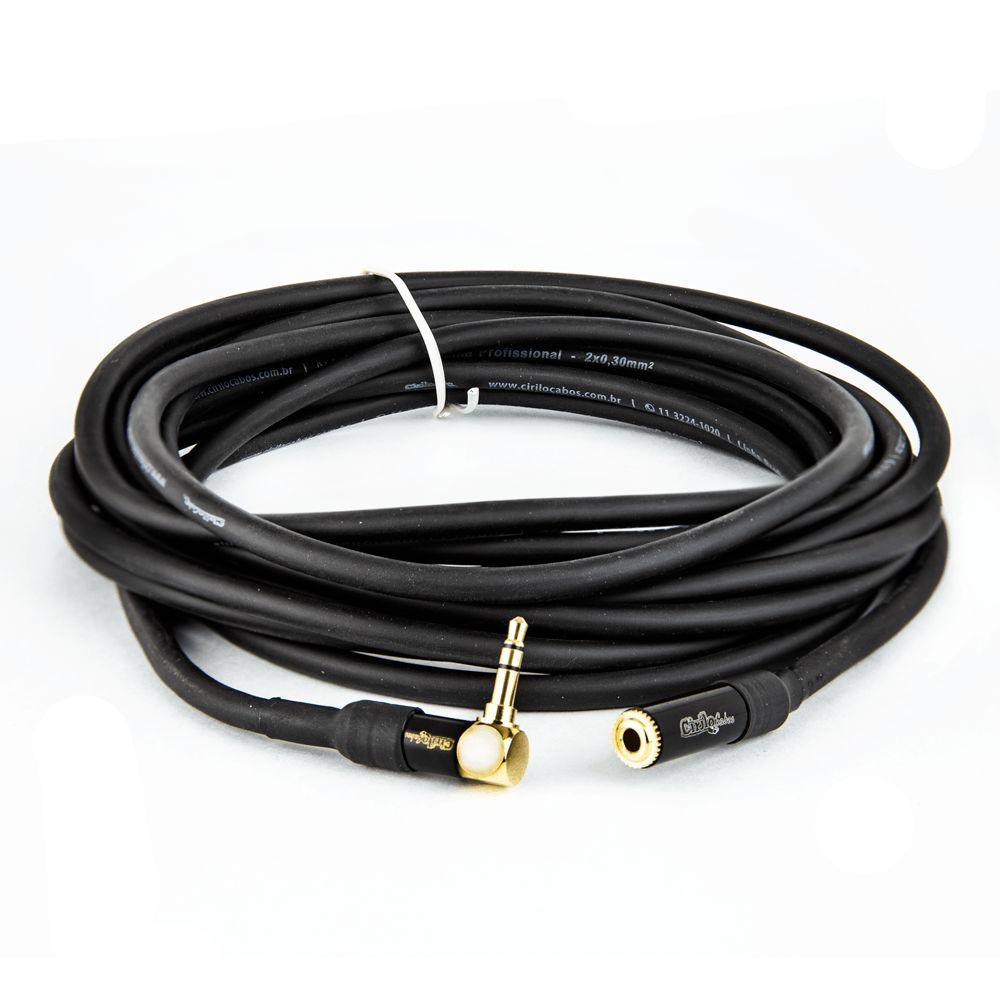 Cabo Adaptador Jack P2 Para P2 Estereo - 5 Metros - 1
