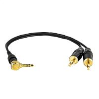 Cabo Adaptador P2 90° Graus Para 2 P2 Mono - 1 Metro - 1