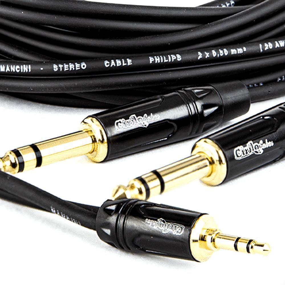 Cabo Adaptador P2 Para 2 P10 Estéreo - 1,8 Metro - 6