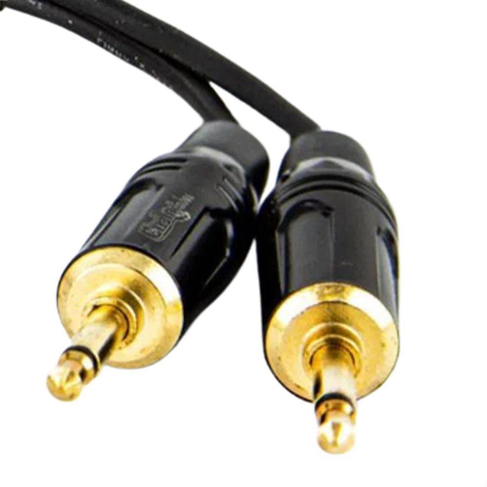 Cabo Adaptador P2 90° Graus Para 2 P2 Mono - 30 Cm - 5