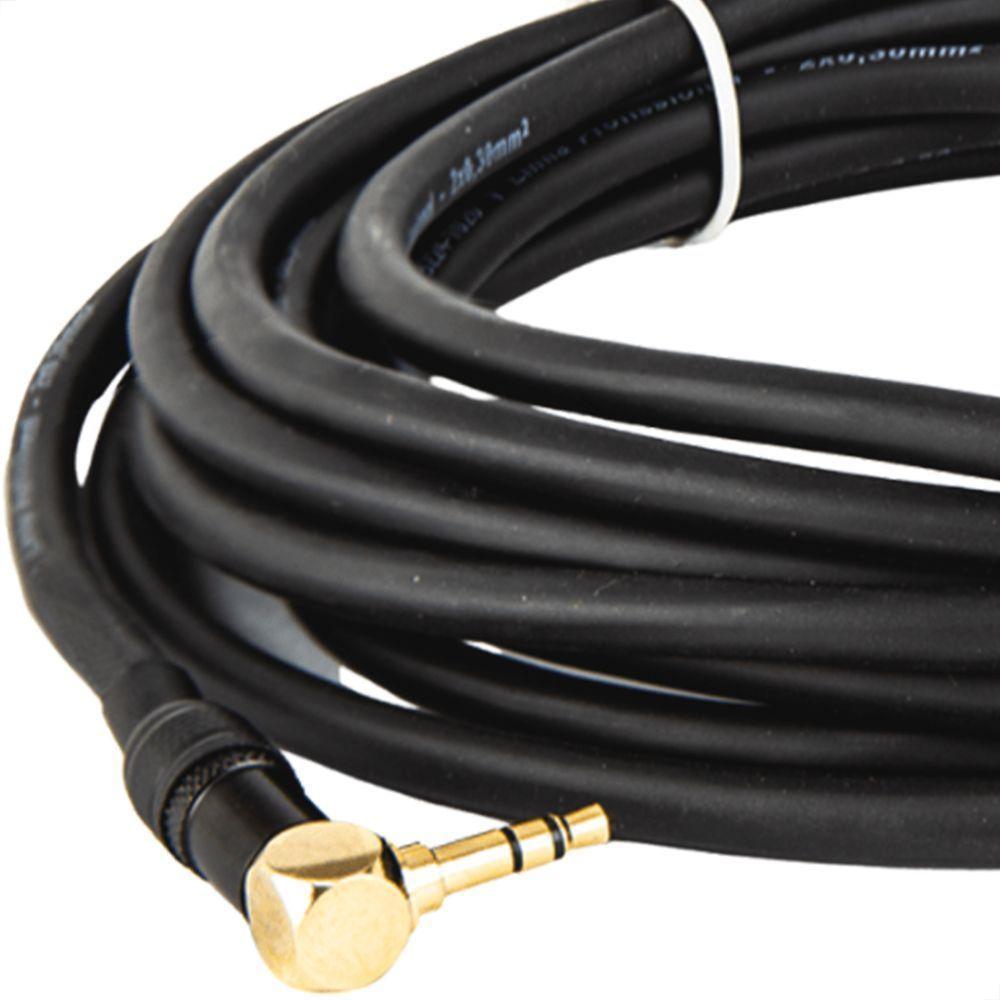 Cabo Adaptador P2 Estereo 90° Para P10 Estereo - 5 Metros - 4