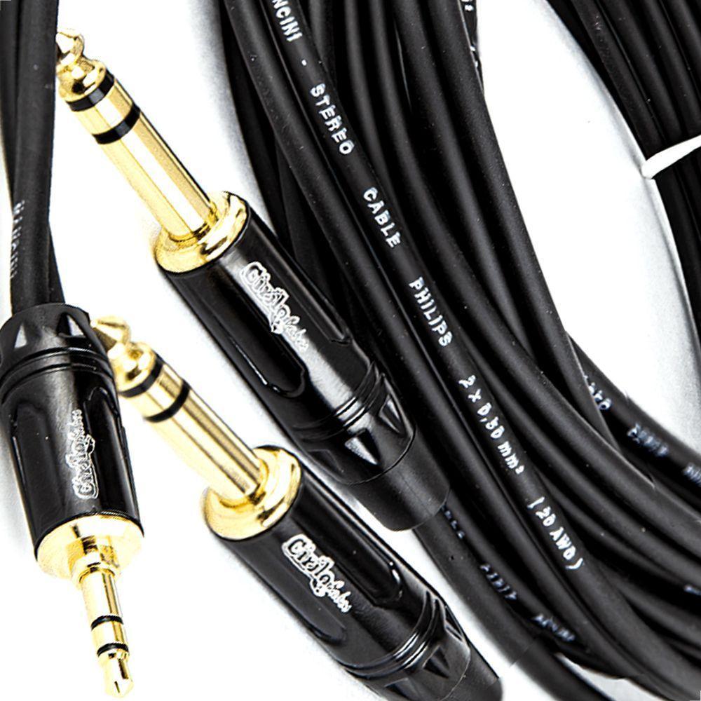 Cabo Adaptador P2 Para 2 P10 Estéreo - 50 Cm - 4