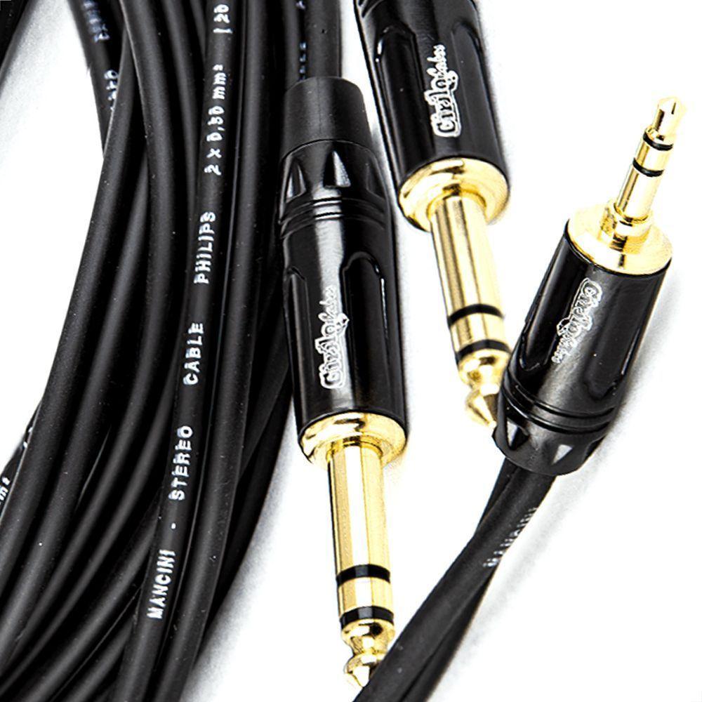 Cabo Adaptador P2 Para 2 P10 Estéreo - 50 Cm - 5