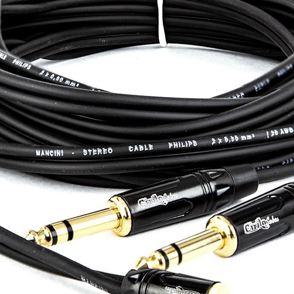 Cabo Adaptador P2 Para 2 P10 Estéreo - 50 Cm - 6