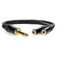 Cabo Adaptador P10 Macho Para 2 P2 Femea Mono - 20 Cm - 1