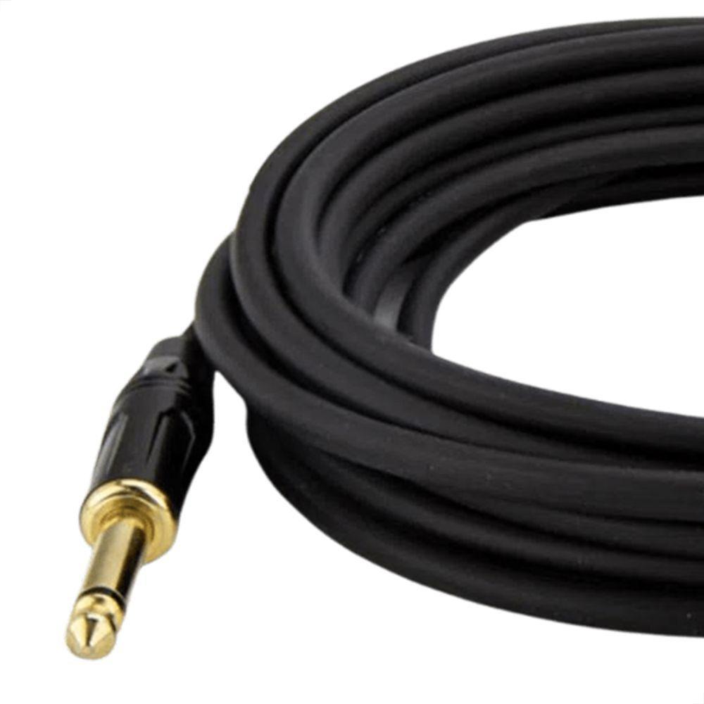 Cabo P10 Para P10 Mono Profissional - Preto 10 Metros - 2