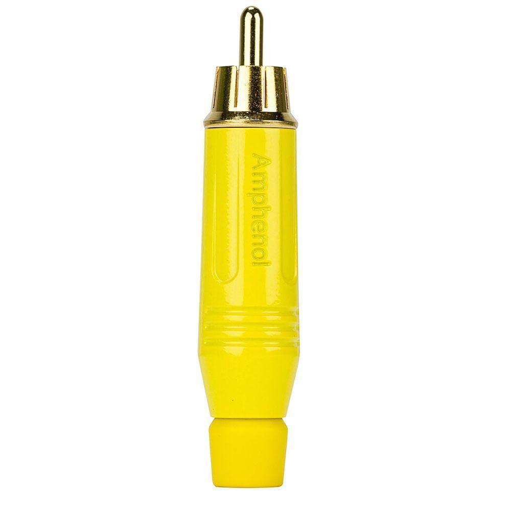 Plug Rca Macho Acpr-yel, Amarelo - Amphenol - 1