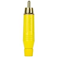 Plug Rca Macho Acpr-yel, Amarelo - Amphenol - 1