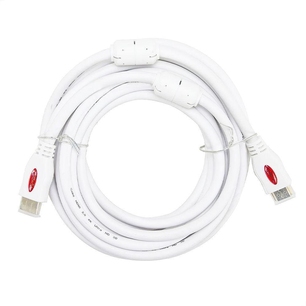 Cabo Hdmi 2.0 4k Ultra Hd 3d, Branco - 3 Metros - 1