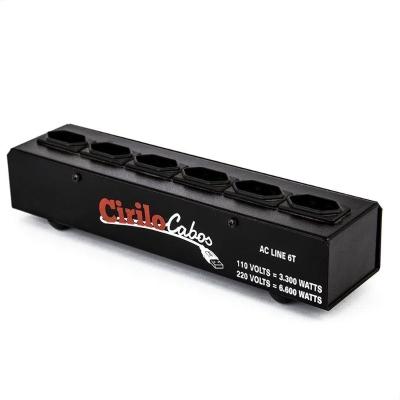 Régua Elétrica De 6 Tomadas Metálica