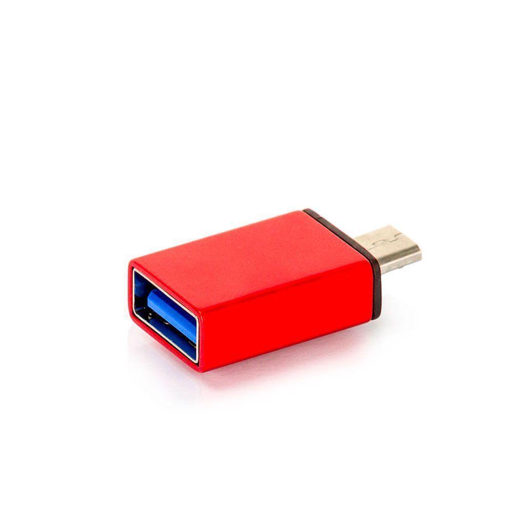 Adaptador Usb Android Com Função Otg - Vermelho - 2